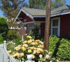 The "Red House" in Harmony that is used as the house that Raye lived in. 